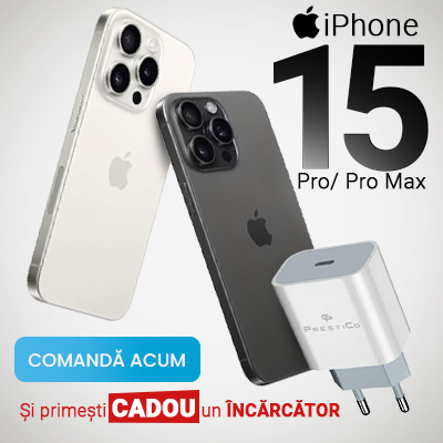 Comanda Telefon iPhone 15 pro max - Incarcator gratuit
