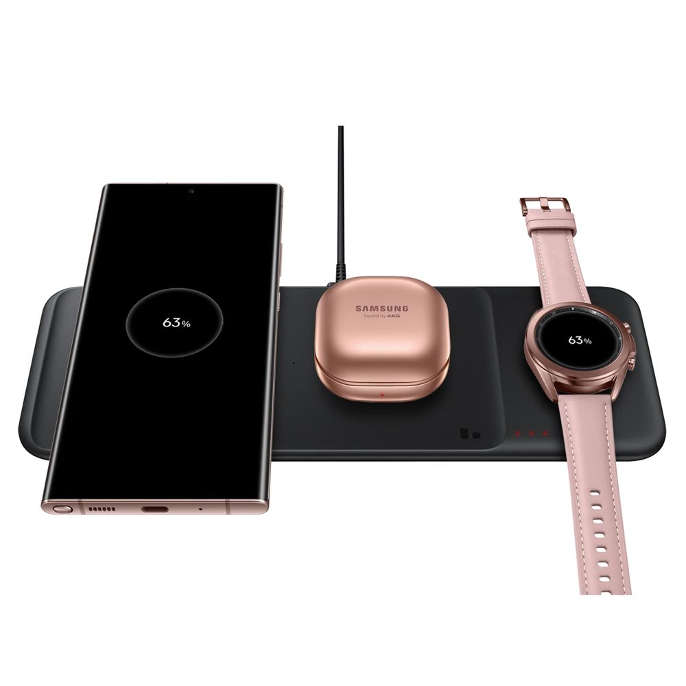 1 cel mai bun incarcator wireless - Samsung Original Incarcator Samsung Trio Wireless Pad Black