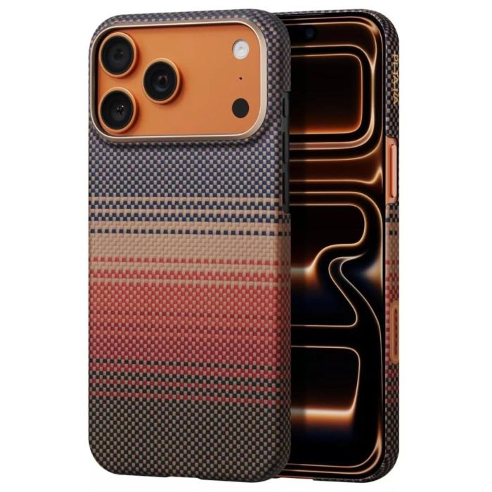Pitaka Husa MagEZ 7 Pro 600D Ultra-Slim Aramida Magsafe iPhone 17 Pro Sunset