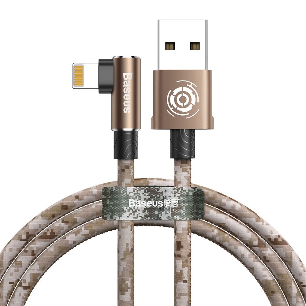 Cablu Baseus Lightning maro camouflage pentru jocuri