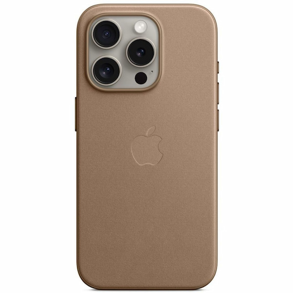 1 cele mai bune huse pentru iPhone 15 Pro - Apple (RO) Husa Originala FineWoven iPhone 15 Pro, MagSafe, Taupe