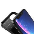 Husa iPhone 11 Pro Lemontti Carbon Fiber Texture Shockproof Black