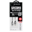 Cablu MFI Lightning la Type-C Lemontti Quick Charge 1.5m, Gri