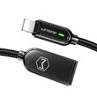 Cablu Lightning Mcdodo Auto Disconnect Black (1.2m, max 2A, led indicator)