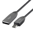 4smarts Cablu Ferrumcord MicroUSB Black (acoperit cu otel inoxidabil, 1m)