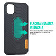 Husa iPhone 11 Pro Max Meleovo Python Black (placuta metalica integrata)