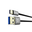Cablu Type-C Mcdodo Fast Grey (1m, 2.4A max, USB 3.0, golden plated)