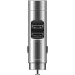 Baseus Modulator FM Energy Column MP3 Wireless Charger, display digital, 3.1A, Silver