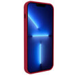 Husa iPhone 13 Pro Lemontti Liquid Silicon Dark Red