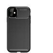 Husa iPhone 11 Pro Lemontti Carbon Fiber Texture Shockproof Black