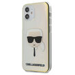 Husa iPhone 12 Mini Karl Lagerfeld Iridescent Karl's Head Multicolor