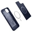 Husa iPhone 14 Spigen Mag Armor MagSafe Navy Blue