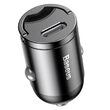 Incarcator Auto Port PD Type-C Baseus Tiny Star Mini Quick Charge, 30W, Gray