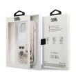 Husa iPhone 13 Karl Lagerfeld Liquid Glitter Karl&Choupette Auriu