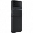 Husa Originala Samsung Galaxy Z Flip4 Flap Leather Cover Black