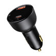 Incarcator Auto USB si Type-C Baseus Dual Superme Digital Display PPS Black