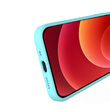 Lemontti Husa Liquid Silicon iPhone 12 Mini Tiffany Blue (protectie 360°, material fin, captusit cu microfibra)