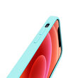 Lemontti Husa Liquid Silicon iPhone 12 Mini Tiffany Blue (protectie 360°, material fin, captusit cu microfibra)
