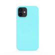 Lemontti Husa Liquid Silicon iPhone 12 Mini Tiffany Blue (protectie 360°, material fin, captusit cu microfibra)