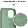 Husa iPhone 11 Pro Max Lemontti Liquid Silicon Light Green