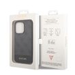 Husa iPhone 14 Pro Max Guess 4G Stripe Metal Logo Grey
