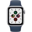 Apple Watch SE, GPS, Carcasa Aluminium 40mm Silver, Abyss Blue Sport Band