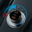 Incarcator Auto USB si Type-C Baseus Dual Superme Digital Display PPS Black