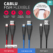 Cablu MFI Lightning Devia Fish 1.5m, Red