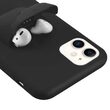 Husa iPhone 11 Lemontti Liquid Silicone with Apple AirPods Case Dark Blue