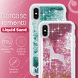 Lemontti Husa Liquid Sand iPhone XS / X Fabulous Glitter