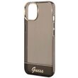 Husa iPhone 14 Plus Guess Camera Outline Translucent Negru