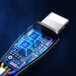 Cablu 3 in 1 Lightning & MicroUSB & Type-C Mcdodo Mamba Series Black (max 3A, 1.2m)