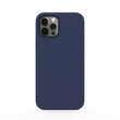 Husa iPhone 12 Pro Max Lemontti Liquid Silicon Dark Blue