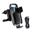 Suport Baseus Auto Milky Way cu Wireless Chaarger Black ( prindere la ventilatie)