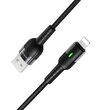 Cablu Borofone BU17 Starlight USB la Lightning, 1.2m, Negru