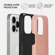 Husa iPhone 14 Pro Max Burga Dual Layer Pink Croco