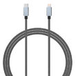 Cablu MFI Lightning la Type-C Lemontti Quick Charge 1.5m, Gri