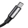 Cablu MicroUSB & Lightning & USB-C Baseus Fabric Grey
