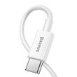 Cablu Fast Charging Type-C la Lightning PD Baseus Superior Series 20W White 1m