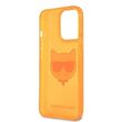 Husa iPhone 13 P Karl Lagerfeld Glitter Choupette Fluo Orange