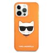 Husa iPhone 13 P Karl Lagerfeld Glitter Choupette Fluo Orange