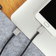 Cablu Type-C Mcdodo Fast Grey (1m, 2.4A max, USB 3.0, golden plated)