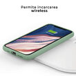 Husa iPhone 11 Pro Lemontti Liquid Silicon Light Green