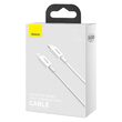 Cablu Fast Charging Type-C la Lightning PD Baseus Superior Series 20W White 1m
