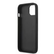 Husa iPhone 14 Guess Leather 4G Metal Logo Grey