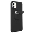 Husa iPhone 11 Lemontti Liquid Silicone with Apple AirPods Case Black