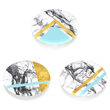 Popsockets Suport PopMinis Stand Adeziv White Marble Glam (contine 3 mini accesorii)