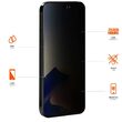 Folie iPhone 14 Pro Eiger Sticla Mountain Glass Privacy GRS Black
