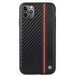 Husa iPhone 11 Pro Meleovo Carbon Black & Red
