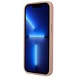 Husa iPhone 13 Pro Guess PU Saffiano Triangle Roz